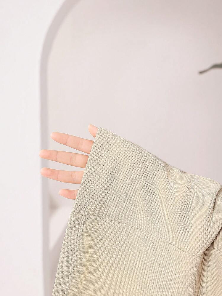 Women's Solid Color Wide Leg Pants With Button Details