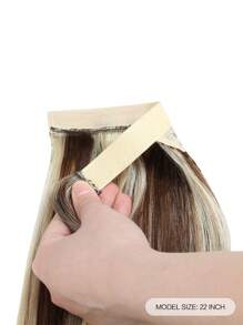 Straight Ponytail Colored Human Hair Extension Hair Extensions - S4/613 - View 3