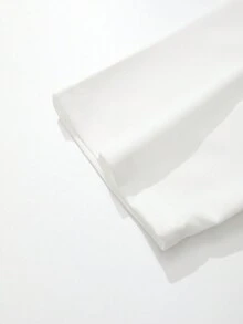 Men's Funny Dragon Pattern Printed Drop Shoulder Short Sleeve T-Shirt - White - View 5