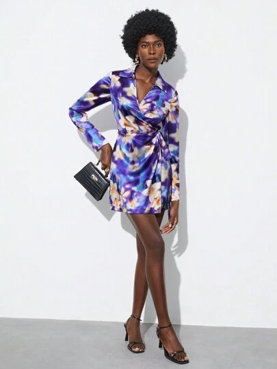 Maija Women'S Floral Print Shirt Dress