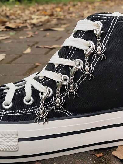 Goth 5 pièces/set Décoration de chaussure gothique vintage araignée, automne, Halloween