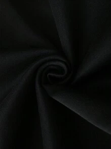 SHEIN EZwear Của phụ nữ Kích thước lớn Phim hoạt hình cú In Vòng cổ Áo nỉ - màu đen - Xem 4