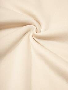 SHEIN EZwear Women'S Hooded Sweatshirt With Letter & Heart Print - Apricot - View 3