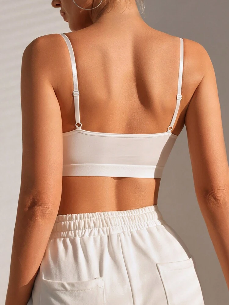 Eyelash Print Wireless Push Up Bra For Women