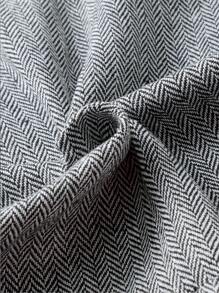 SHEIN Clasi 大碼雙排釦花呢外套