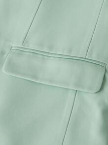 Manfinity Mode Men's Notched Lapel Suit Jacket - Green - View 3