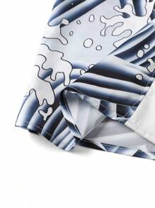 Manfinity EMRG Nam Truyền thống Phong cách Trung Quốc Áo sơ mi Với In rồng - trắng - Xem 5