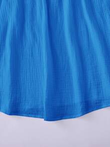 Soleia 女士肩結編織背心裙 - 寶藍色 - 查看 5