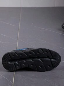 New Lightweight Breathable Mesh Casual Running Shoes, Women Sports Sneakers, Fashionable Walking Shoes, Unisex Campus Lace-Up Round Toe Vulcanized Shoes, Comfortable Travel Shoes - Black - View 6