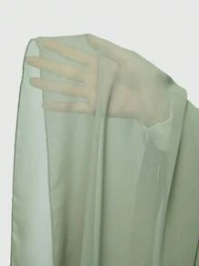 ROMWE Fairycore Của phụ nữ Retro áo có mũ Áo choàng , Rừng Elf Nữ hoàng Phong cách - xanh quân đội - Xem 7