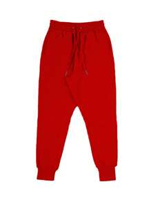 Pantalones Casuales Con Cintura Elástica Para Hombre, Rojo - Rojo - Ver 5