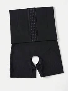 Ropa Interior Moldeadora De Cintura Alta Para Mujer Con Botones