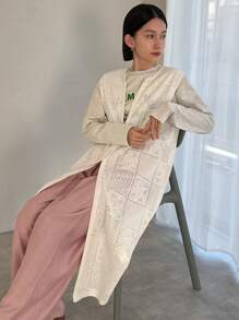 FRIFUL ملابس علوية نسائي بأكمام طويلة وأزرار وفتحات قطعة واحدة