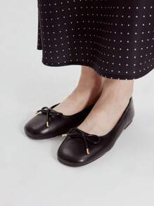 MOTF PREMIUM BOWKNOT DECOR WOMEN'S FASHION FLAT SHOES VACATION SHOES SUMMER