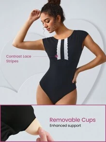 GLOWMODE FeatherFit™ Best Angles Cap Sleeve Adjustable Bodysuit Low Impact Daily Valentine's Day Love