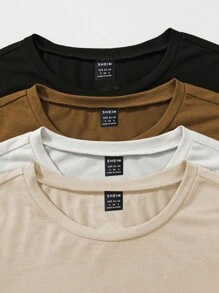 SHEIN Essnce Multi-pack De Camisetas De Manga Corta - Multicolor - Ver 4