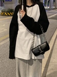 Của phụ nữ Áo thun Với Tay Raglan - trắng - Xem 8