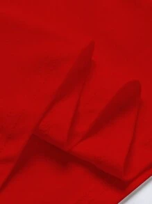 Sparklyn Áo thun in hình trái tim tối giản, thường ngày dành cho bé gái, thích hợp mặc mùa hè, đi học, hoạt động ngoài trời, cắm trại, mặc hàng ngày - Đỏ - Xem 6