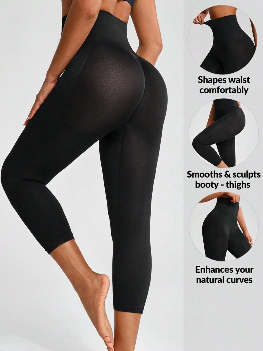 SHAPORA Women'S Solid Color Shapewear Bottom - Black - View 1