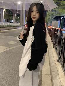 Của phụ nữ Áo thun Với Tay Raglan - trắng - Xem 6