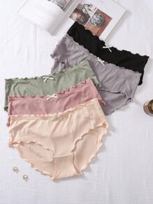Women's Plus Size Underwear Decorated With Bowknot