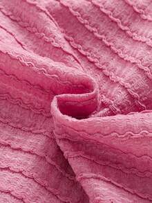 SHEIN Ensemble Haut À Manches Courtes Et Jupe À Motif Ours En Peluche Pour Jeunes Filles - Rose bonbon - Voir 6