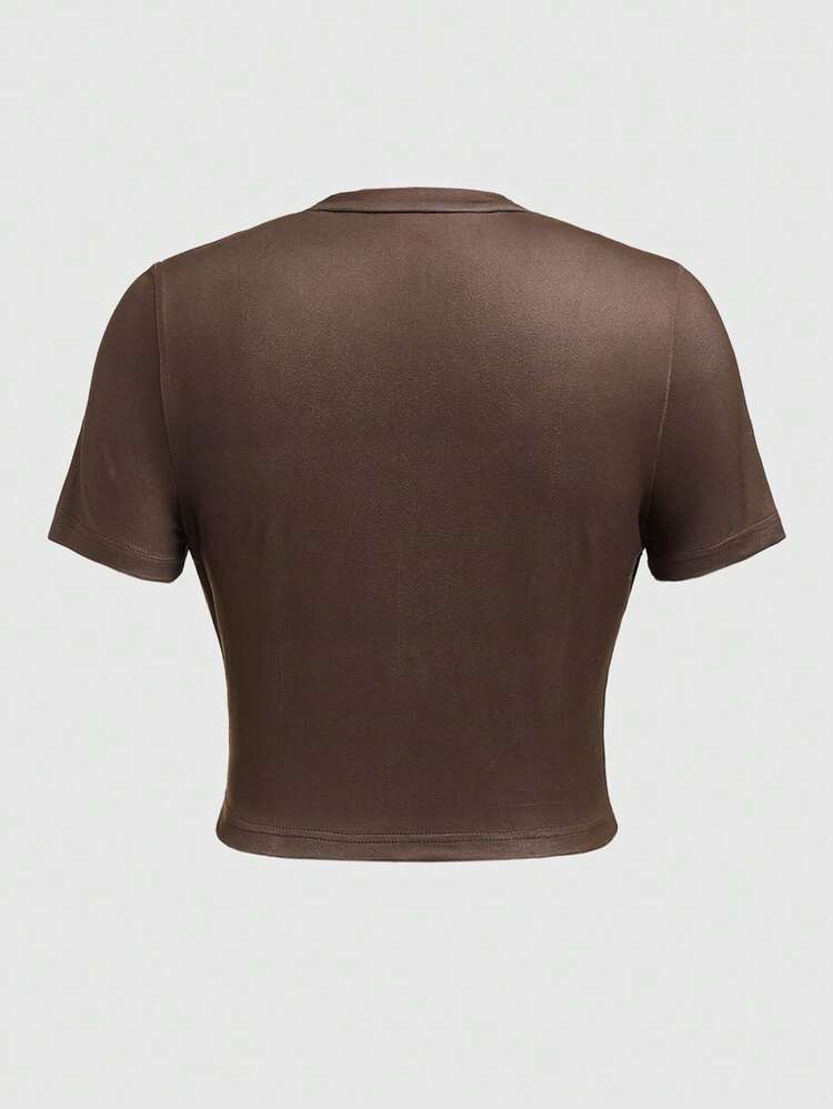 Floral Digital Printed Short Sleeve T-Shirt