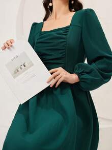 Mulvari 女裝連衣裙 - 墨綠色 - 查看 6