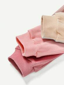 Baby Boy Solid Elastic Waist Pants - Multicolor - View 5