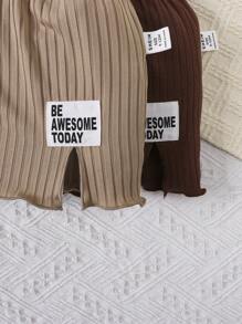 Baby Girl 2pcs/Set Casual And Cute Split Hem Skirt For Daily Wear In Spring And Summer - Multicolor - View 6