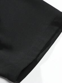 Manfinity EMRG Camisa de manga corta con cuello vuelto para hombres para fiesta, amigos