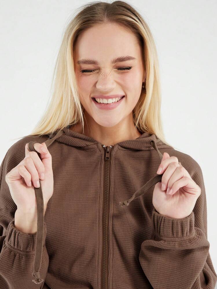 Women's Zip Front Hooded Sweatshirt