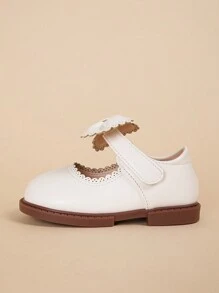 夏季寶寶女童平底白色步行鞋,舒適度極佳