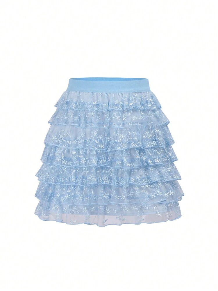Women's Embroidered Cake Skirt