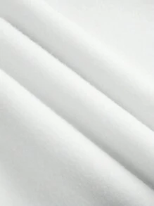 Men's Panda Printed Crewneck Pullover Sweatshirt - White - View 3