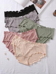 Women's Plus Size Underwear Decorated With Bowknot
