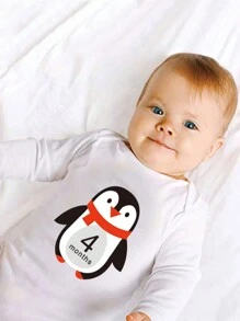 Baby Girl Newborn Unisex 12pcs Cartoon Graphic Stickers Photography Prop - Multicolor - View 4