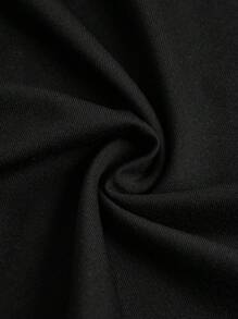 SHEIN Girlism 青少年女孩純色方領褶皺T卹2件裝 - 灰色 - 查看 3