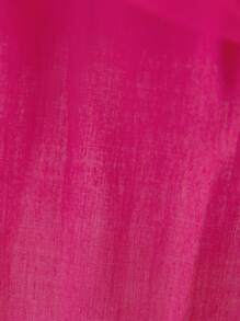 Baby Girl Tulle Spliced Fluffy Party Dress Formal Dress Clothing - Hot Pink - View 5