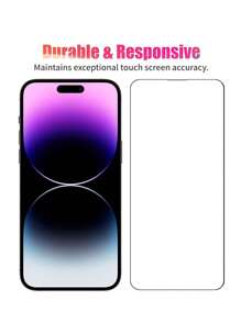 ROMWE 3pcs/Set Full Coverage Hd Tempered Glass Screen Protector Compatible With IPhone 11/12/13/14 Pro/15 Pro Max, Transparent Mobile Phone Protective Film - Multicolor - View 3