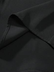 Manfinity EMRG Camisa de manga corta con cuello vuelto para hombres para fiesta, amigos