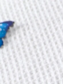 SHEIN 年轻女孩针织字母贴片打底裤两件套休闲装