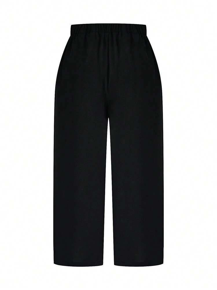 Plus Size Women's Pleated Pants