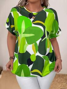 EMERY ROSE Kích thước lớn Vòng cổ Áo sơ mi - Nhiều màu - Xem 4