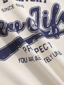 DAZY 女式夏季标语印花短袖T恤，图案T恤