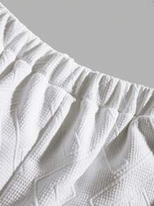 Tween Boy's Casual Loose-Fit Knit Jogger Pants With Side Seam And Woven Tape Decoration