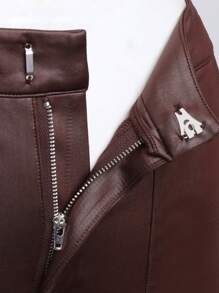 Hauture 貨物口袋扣環帶褲子 - 棕色 - 查看 8