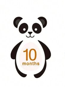 Baby Girl Newborn Unisex 12pcs Cartoon Graphic Stickers Photography Prop - Multicolor - View 3