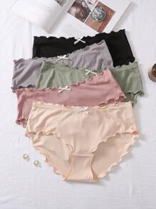 Women's Plus Size Underwear Decorated With Bowknot