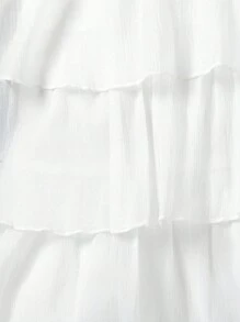 SHEIN Young Girl's Multi-Layer Cake Halter Neck Party Dress For Fancy And  Occasions,Holiday,Summer,Travel